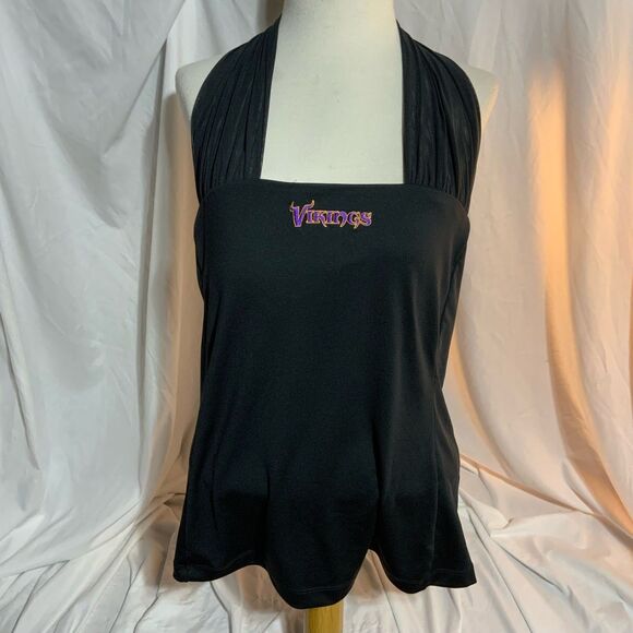 NWT NFL Minnesota Vikings Halter Top All Sport Couture Large - Picture 1 of 4